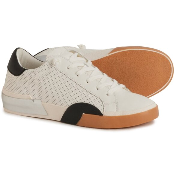 NEW Dolce Vita Zina Court Sneakers - Leather For Women in White Black 257 3S2 - Picture 6 of 10